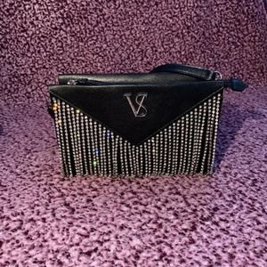 Victoria Secret Black Rhinestone Purse